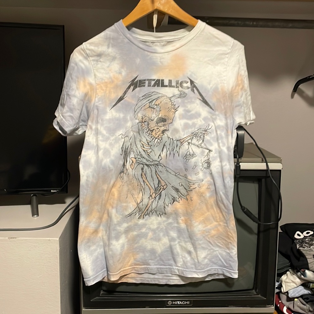 Small Mens Metallica Tye Dye Shirt